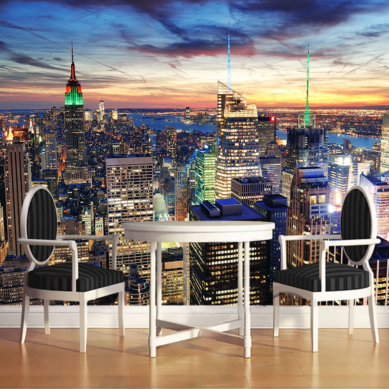 Home Art Textiles - Custom Photo 3D Mural Wallpaper City