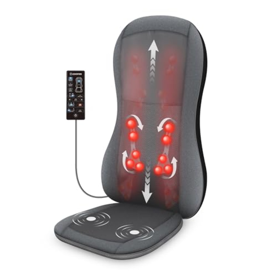 Heated Pad Electric - Shiatsu Full Back MassagerMassage Chair Pad