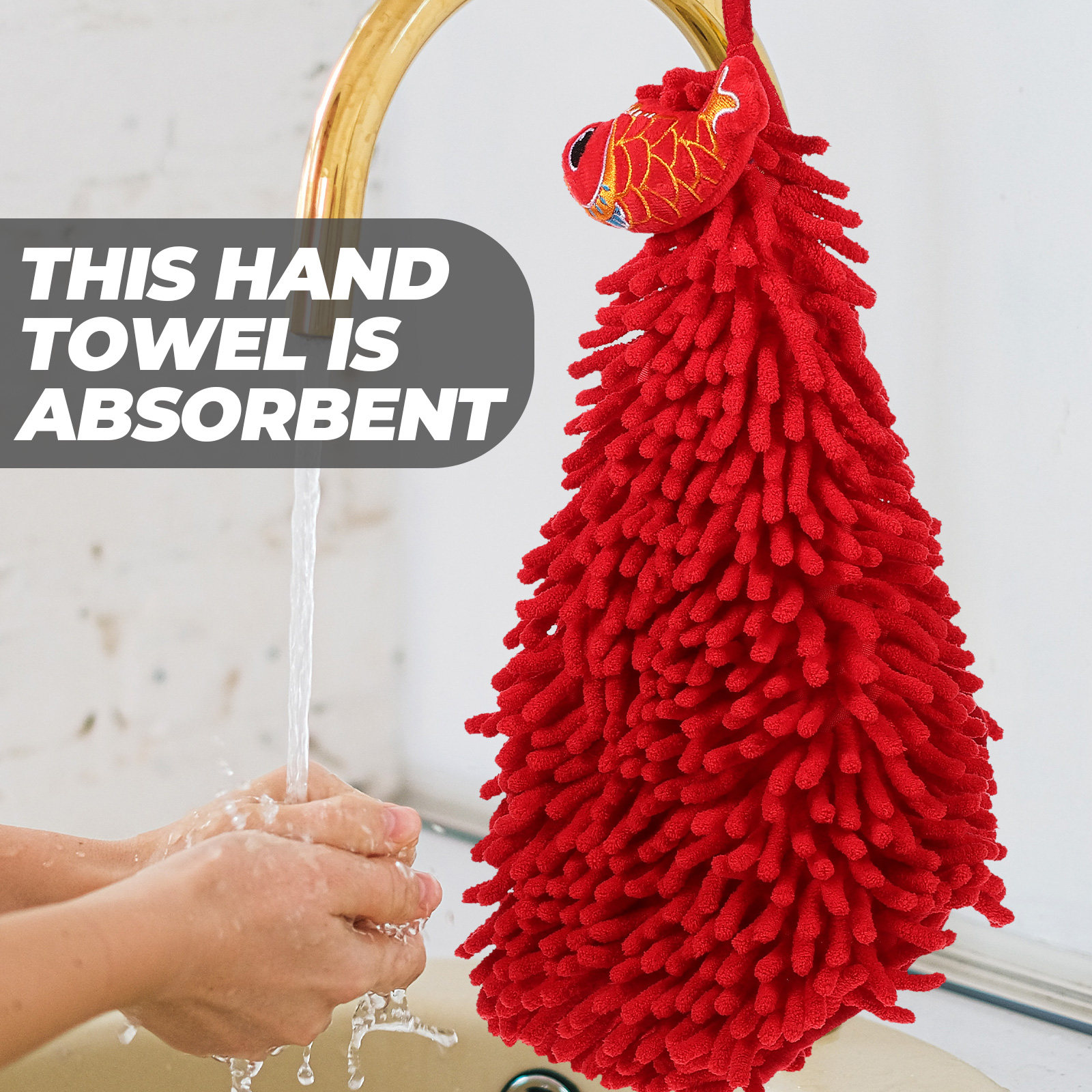 Home Textiles Towel Set - Chenille Hand Towel Fast Drying Absorbent
