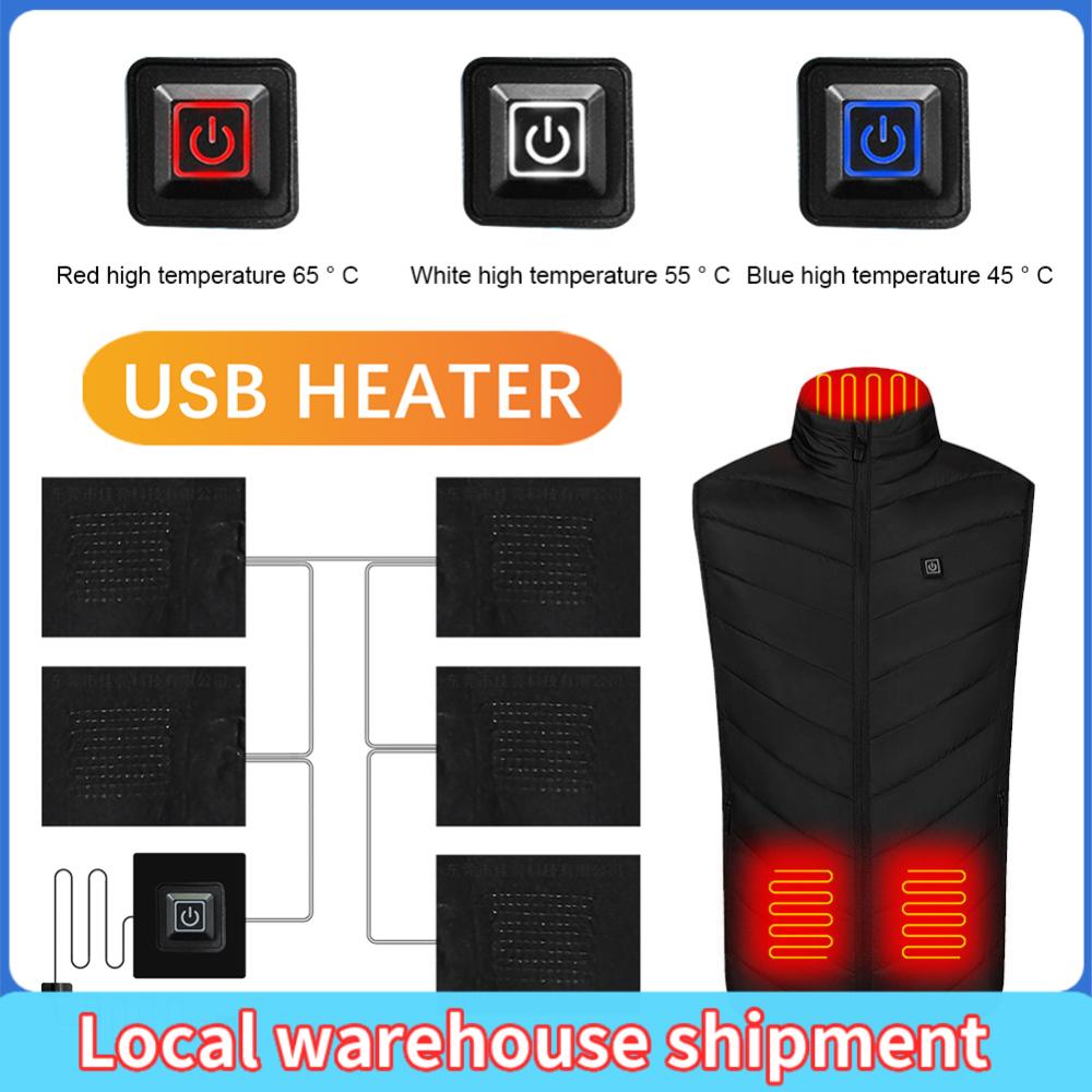 Heated Pad Electric - 5V USB Clothes Heater Pad With