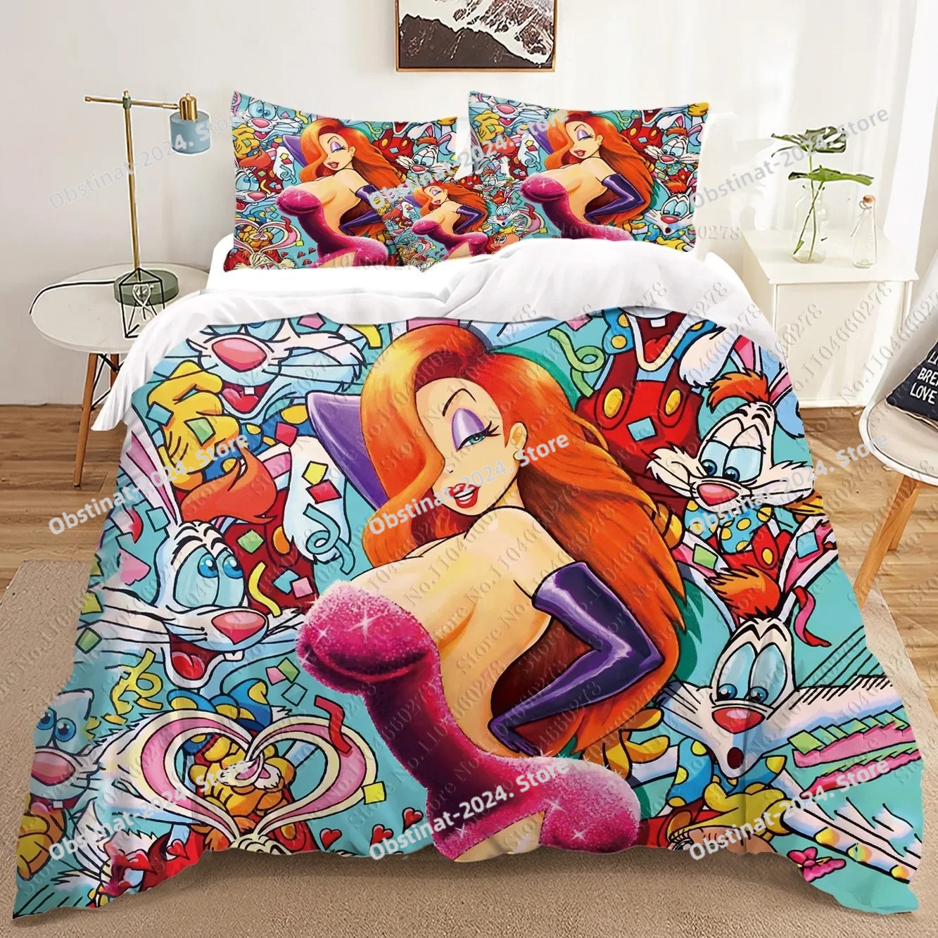 fashion Jessica Rabbit 3D Bedd - Home Textiles Classic Fashion review and price