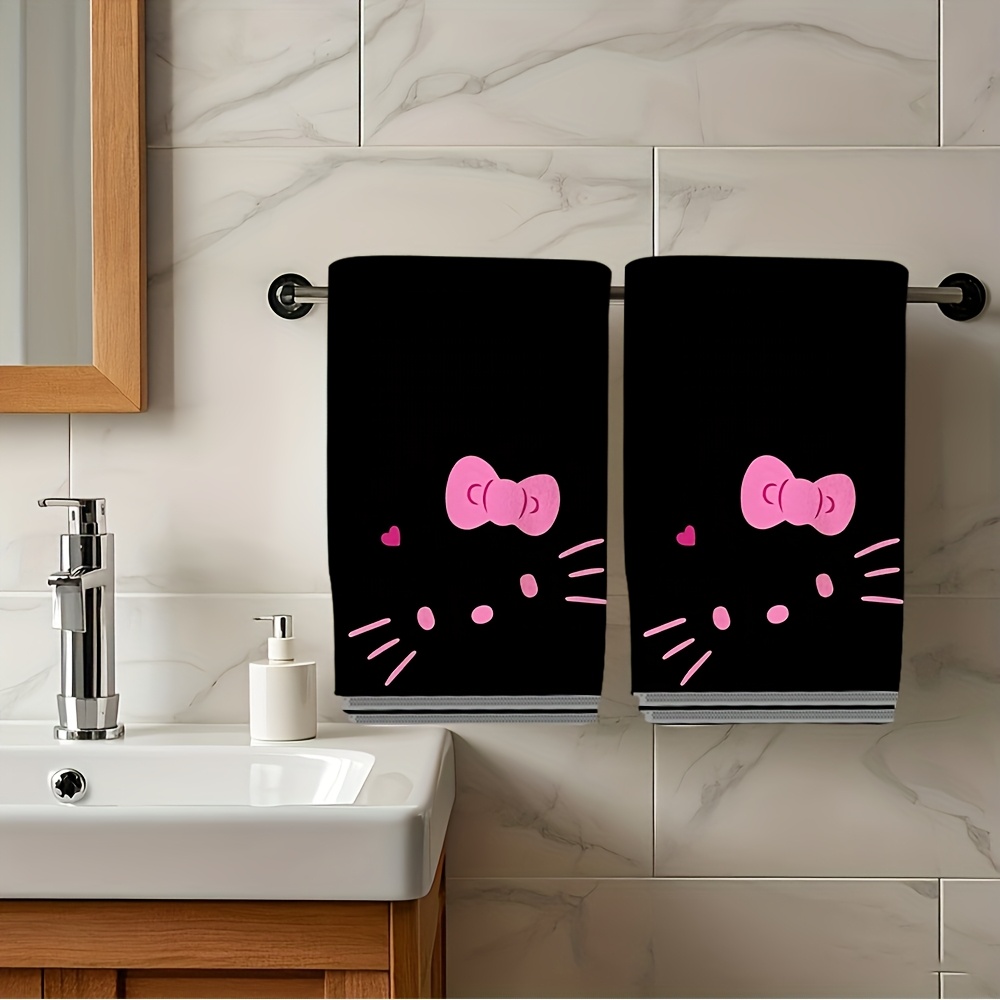 Hello Kitty Black Flannel Towe - Home Textiles Towel Set review and price