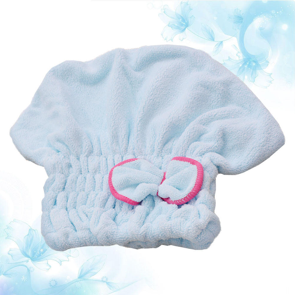 Bowknot Hair Drying Cap Coral  - Home Textiles Towel Set review and price