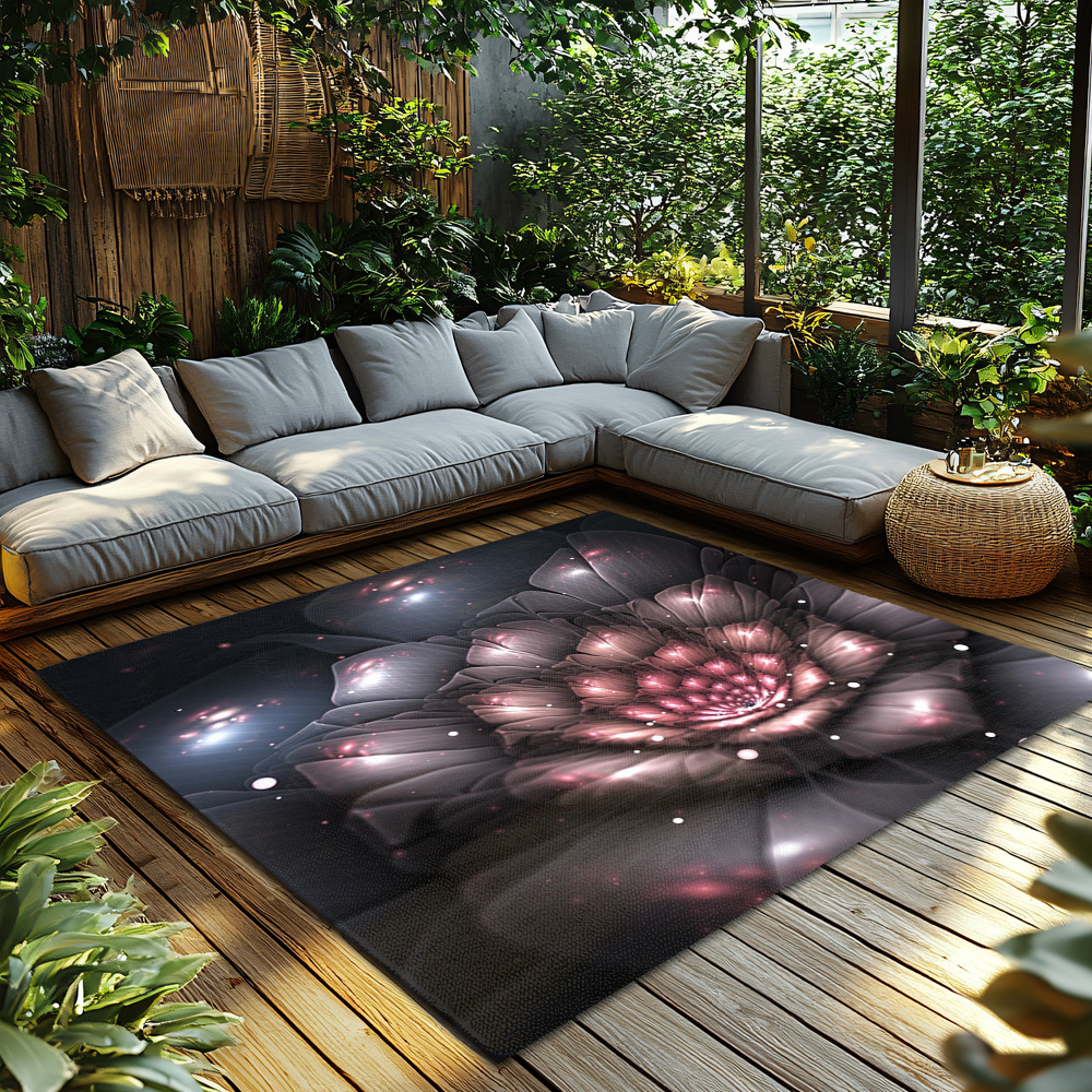 Tuniu Floral Galaxy Rug, Dark  - Galaxy Home Textiles review and price