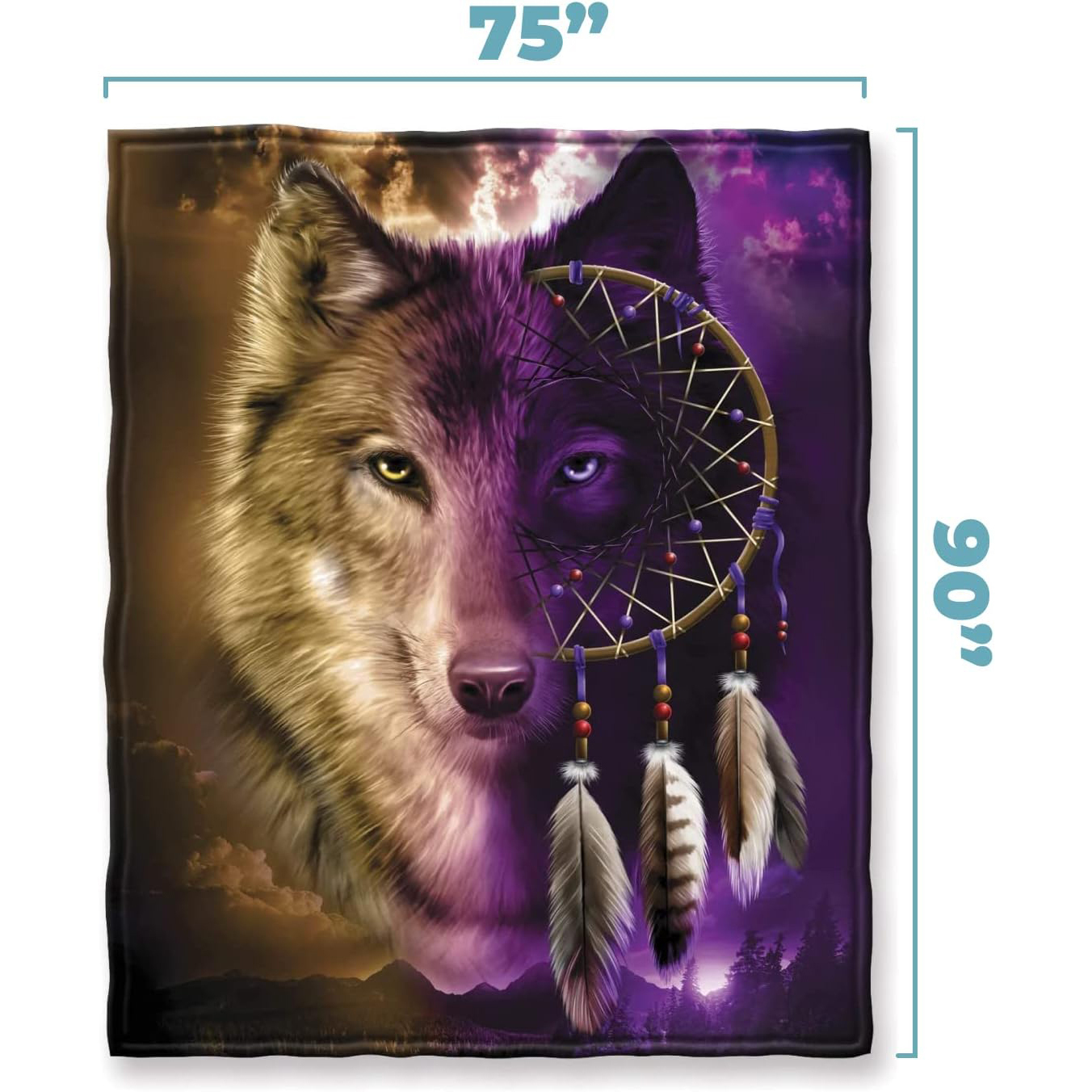 Dawhud Direct Wolf Dreamcatche - Home Textiles Direct review and price