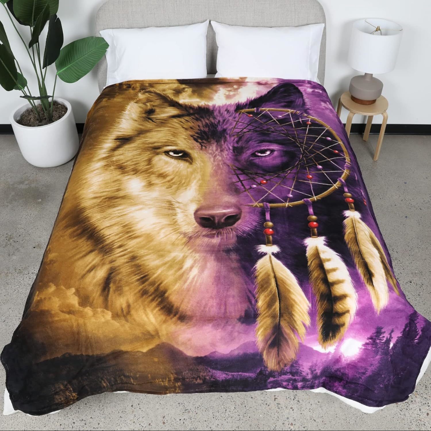 Dawhud Direct Wolf Dreamcatche - Home Textiles Direct review and price