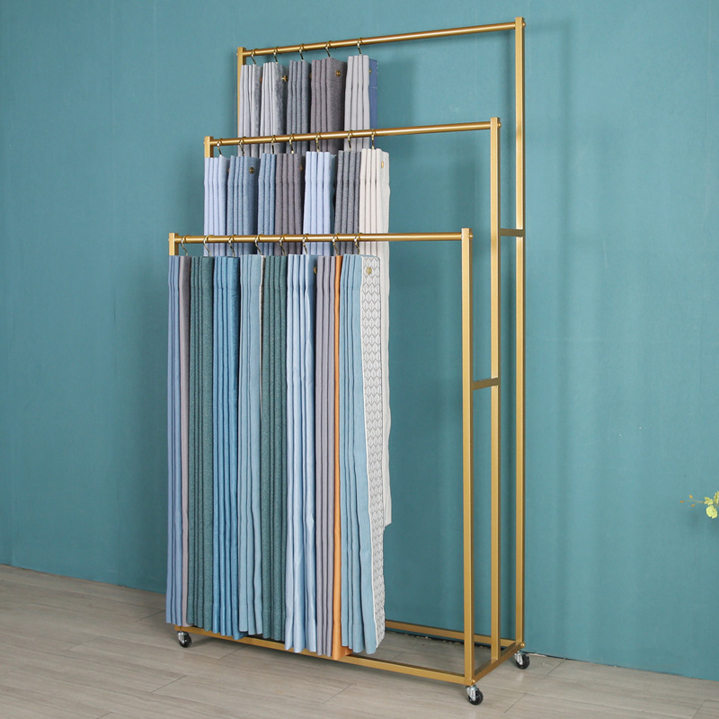 Curtain sample color card disp - Home Textiles Exhibition review and price