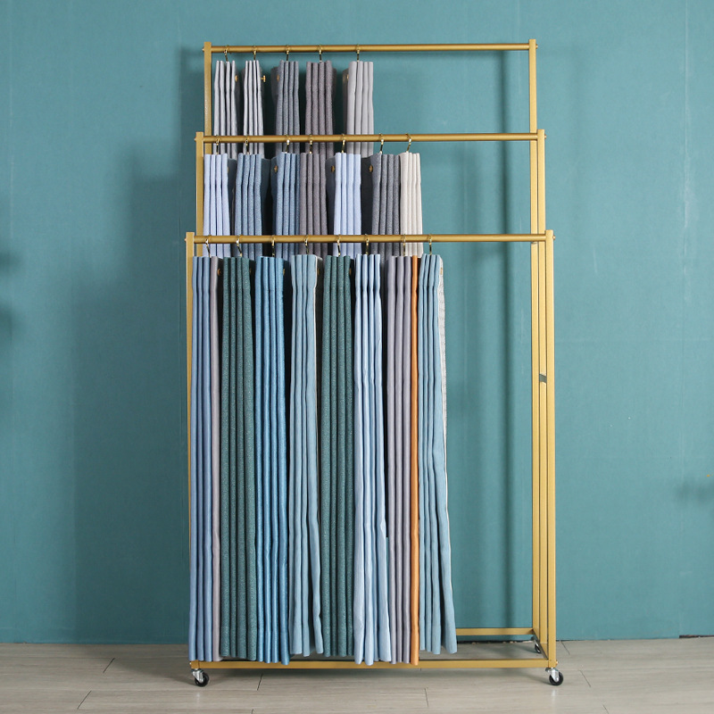 Curtain sample color card disp - Home Textiles Exhibition review and price