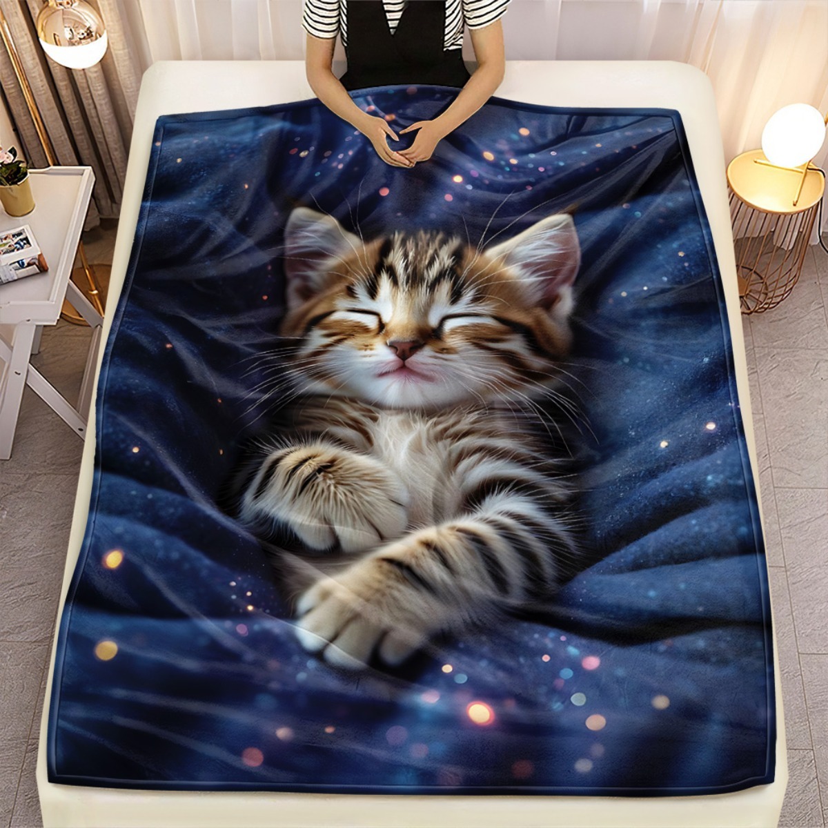 Soft Flannel Blanket Cute Slee - Galaxy Home Textiles review and price