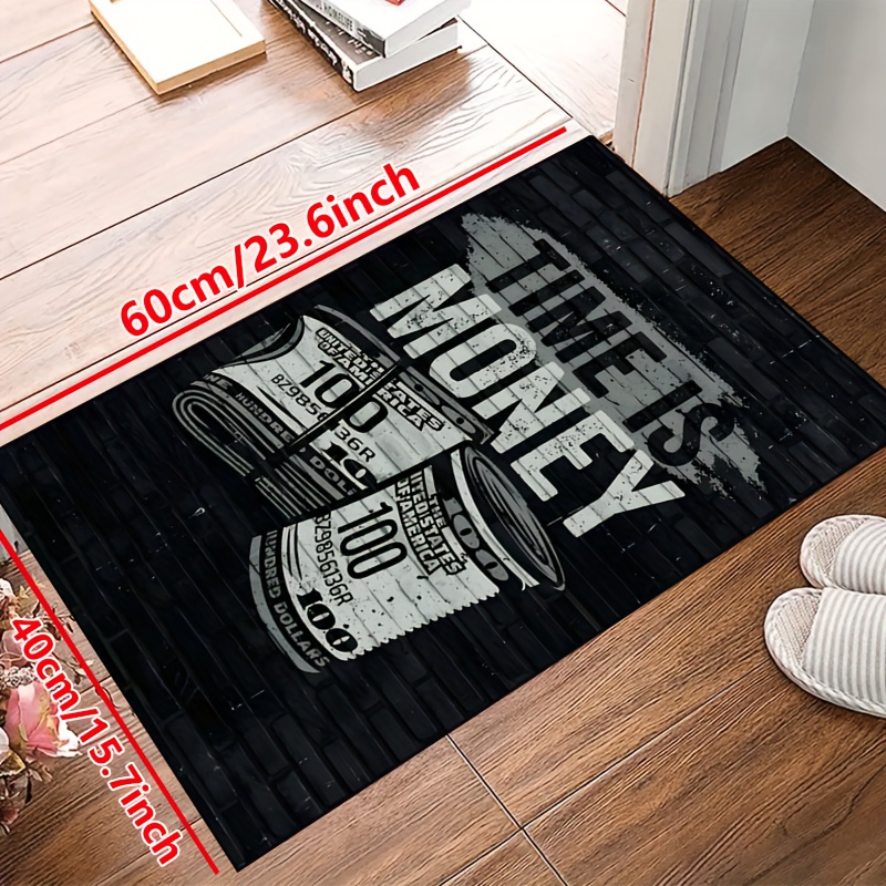 TIME IS MONEY Pop Art Area Rug - Home Art Textiles review and price