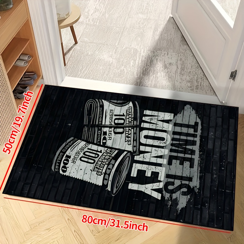TIME IS MONEY Pop Art Area Rug - Home Art Textiles review and price