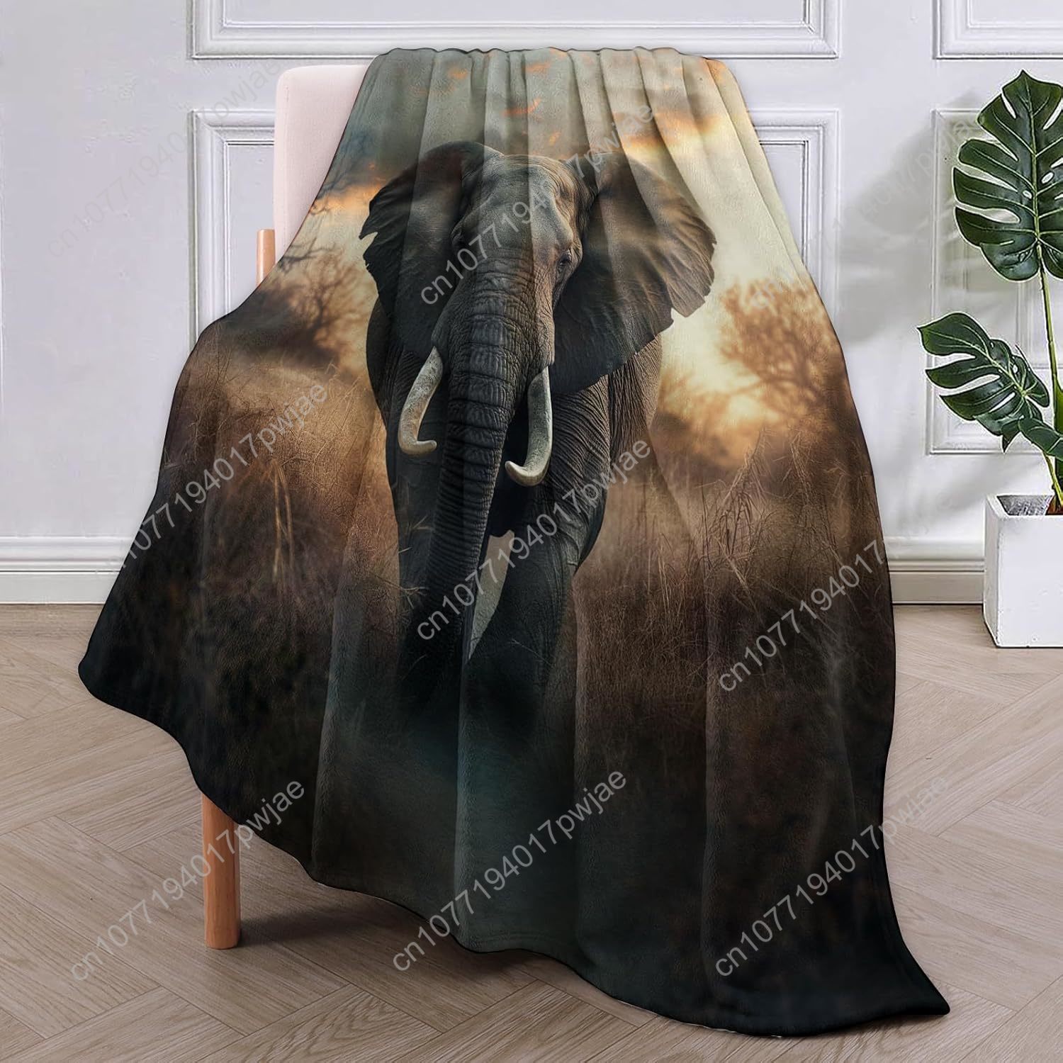 Elephant Fleece Blanket, Reali - Home Textile review and price