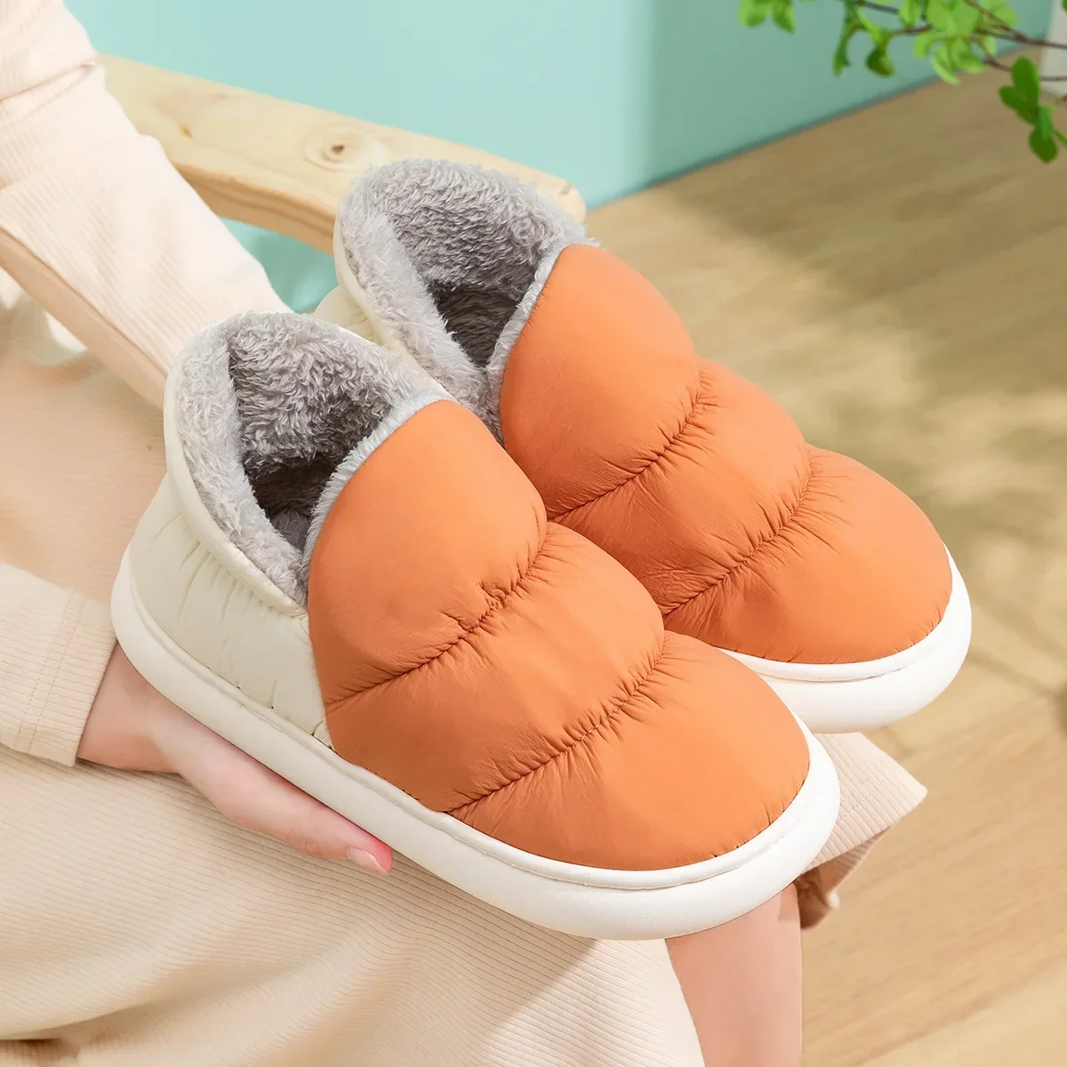 Women Men Slippers Winter Down - Home Textile review and price