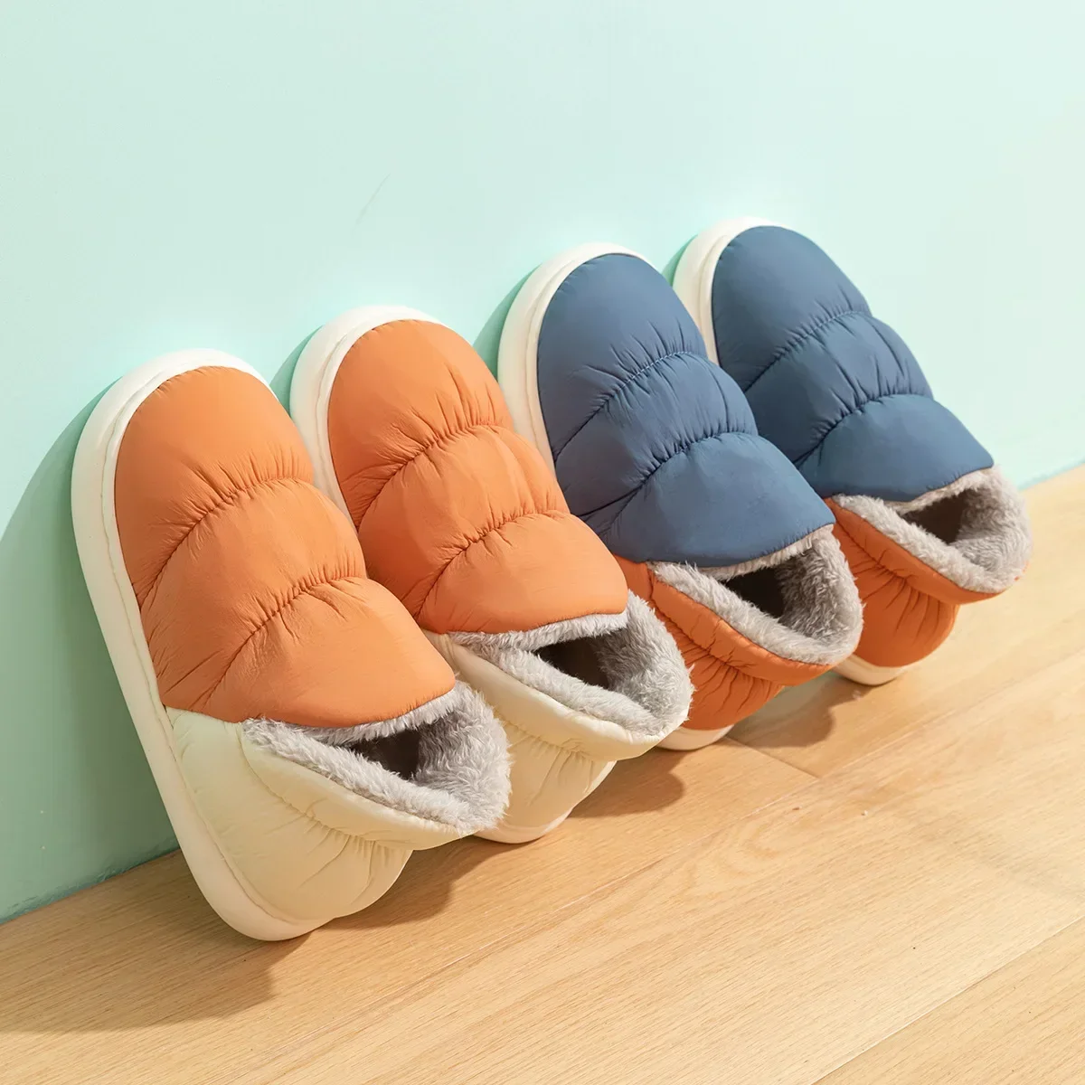 Women Men Slippers Winter Down - Home Textile review and price