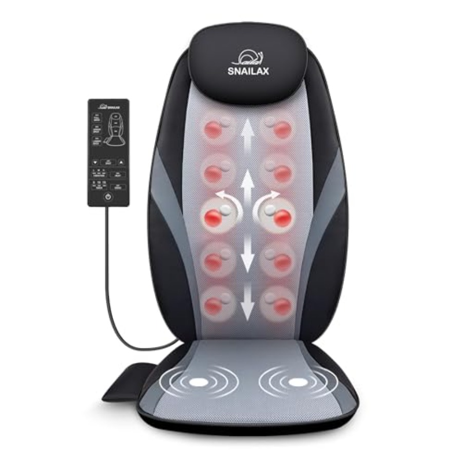 Snailax Shiatsu Back Massager  - Heated Pad Electric review and price