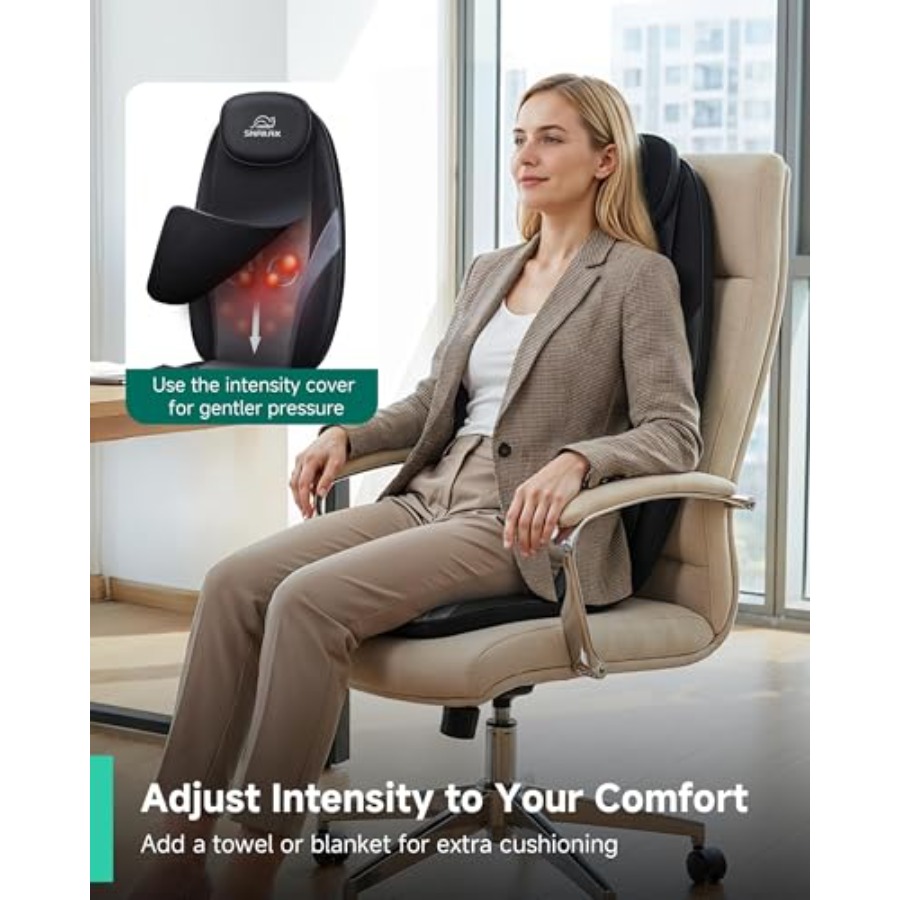 Snailax Shiatsu Back Massager  - Heated Pad Electric review and price