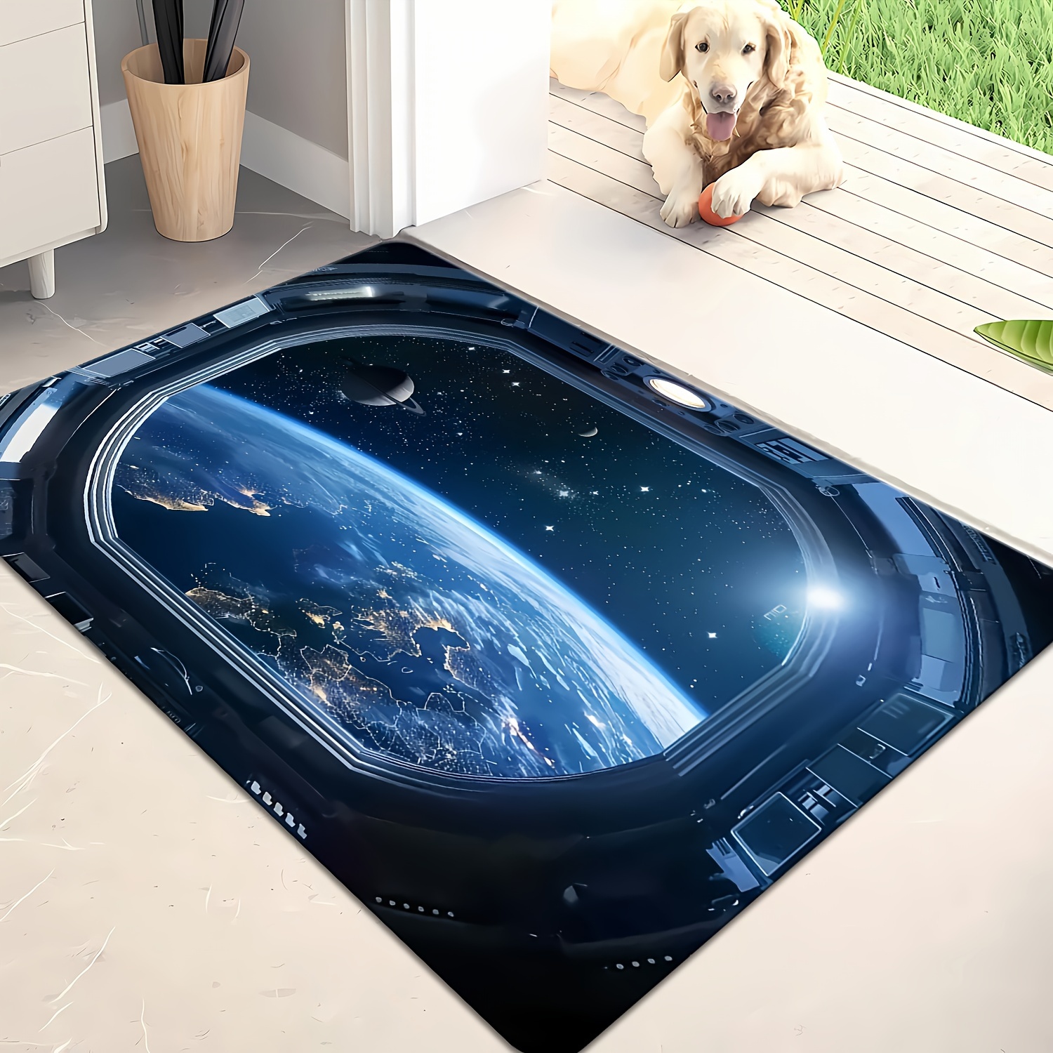 Space Capsule Galaxy View Door - Galaxy Home Textiles review and price