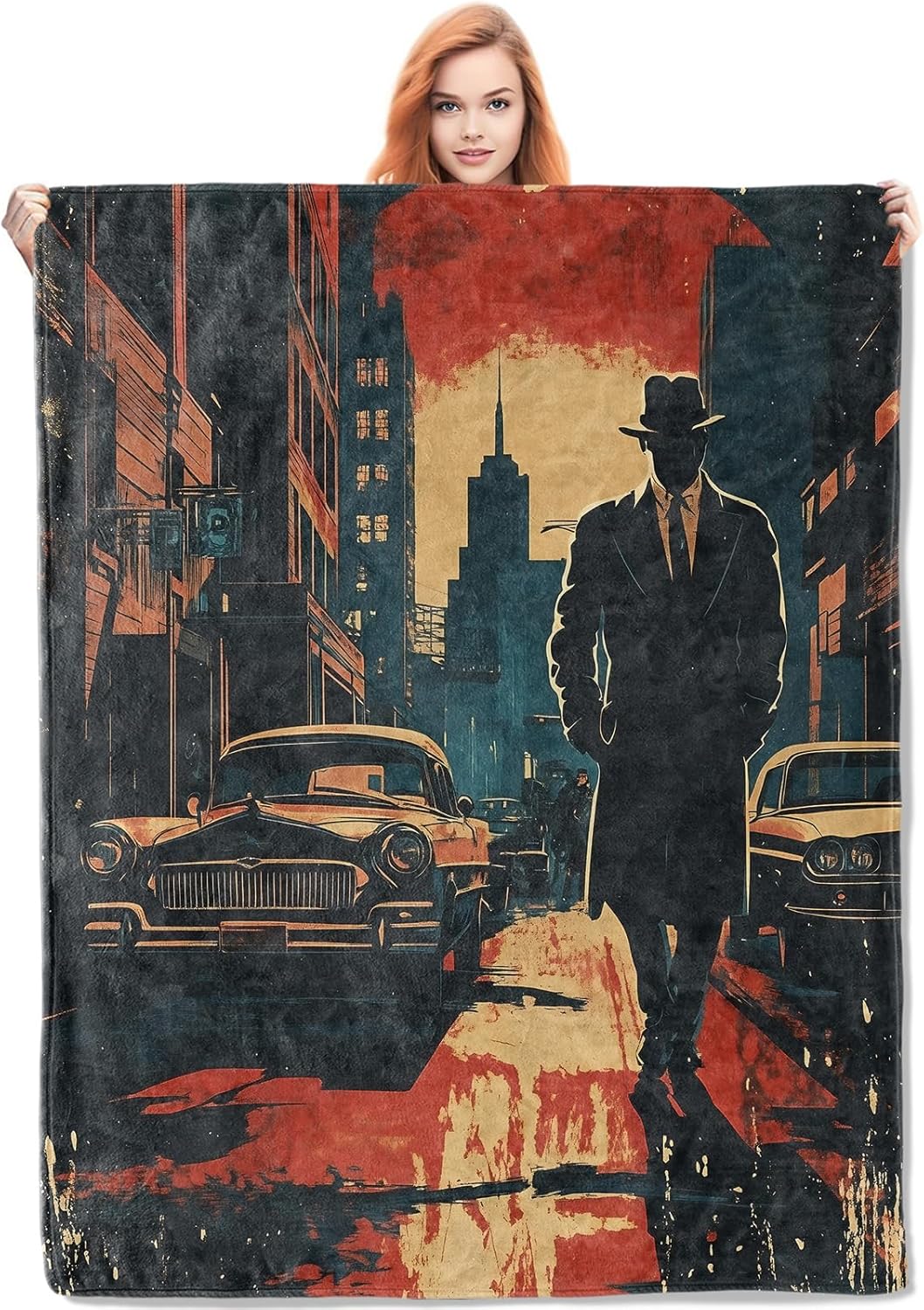 Noir Detective Blanket Gifts f - Home Textile review and price