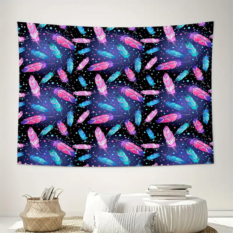 Bohemian Tapestry Feather Wall - Galaxy Home Textiles review and price