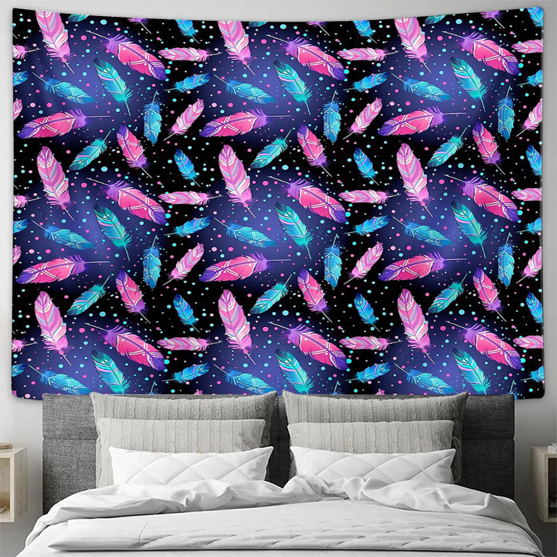Bohemian Tapestry Feather Wall - Galaxy Home Textiles review and price