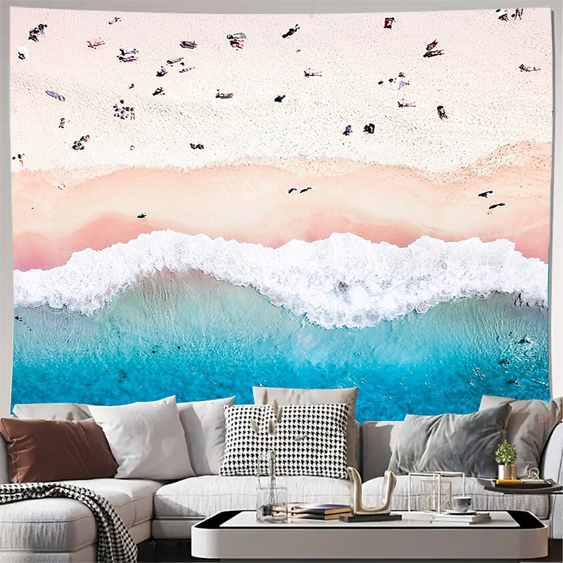 Ocean Wave Tapestry Beach Wall - Home Art Textiles review and price