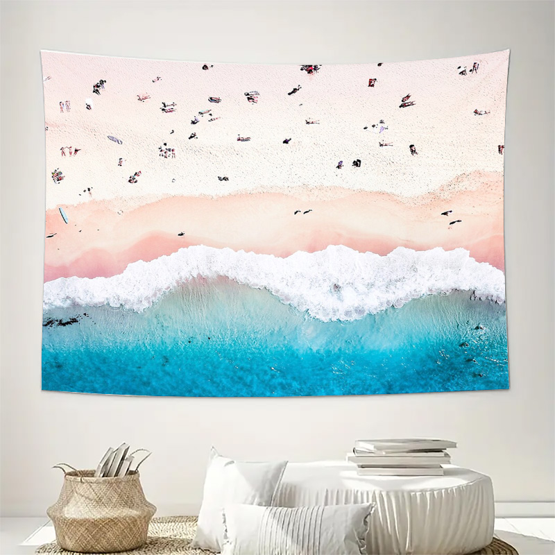 Ocean Wave Tapestry Beach Wall - Home Art Textiles review and price