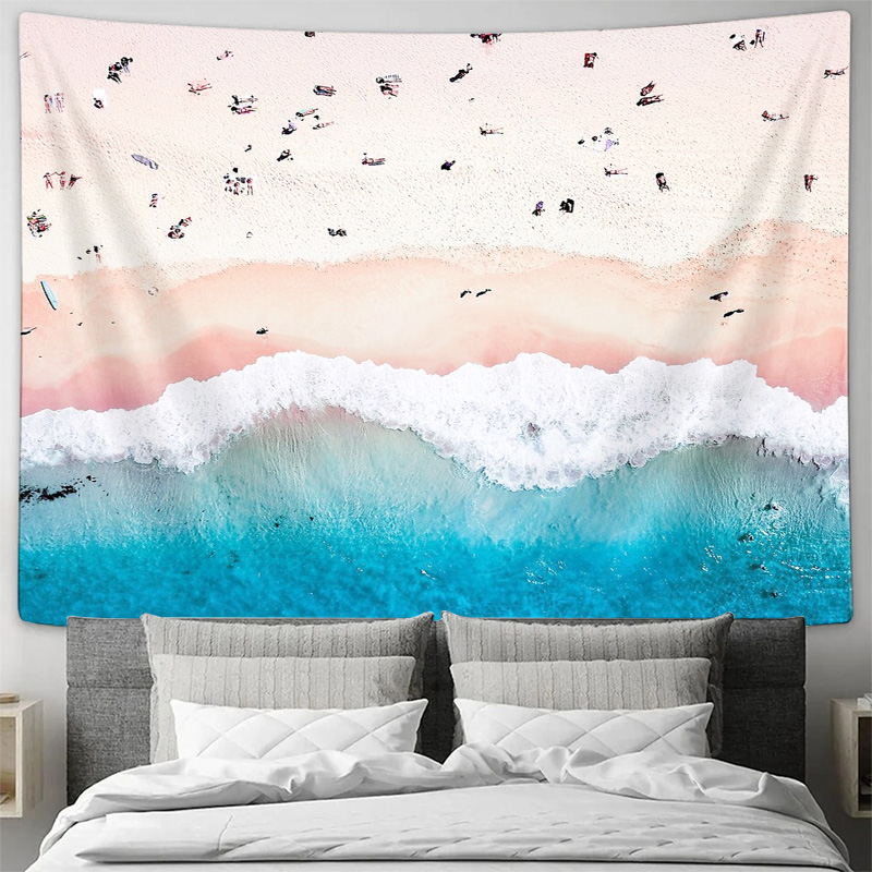 Ocean Wave Tapestry Beach Wall - Home Art Textiles review and price