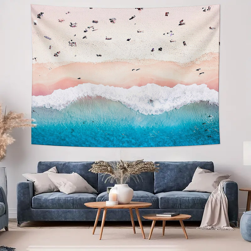 Ocean Wave Tapestry Beach Wall - Home Art Textiles review and price