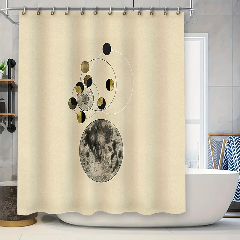 Moon Phase Shower Curtain Set  - Galaxy Home Textiles review and price