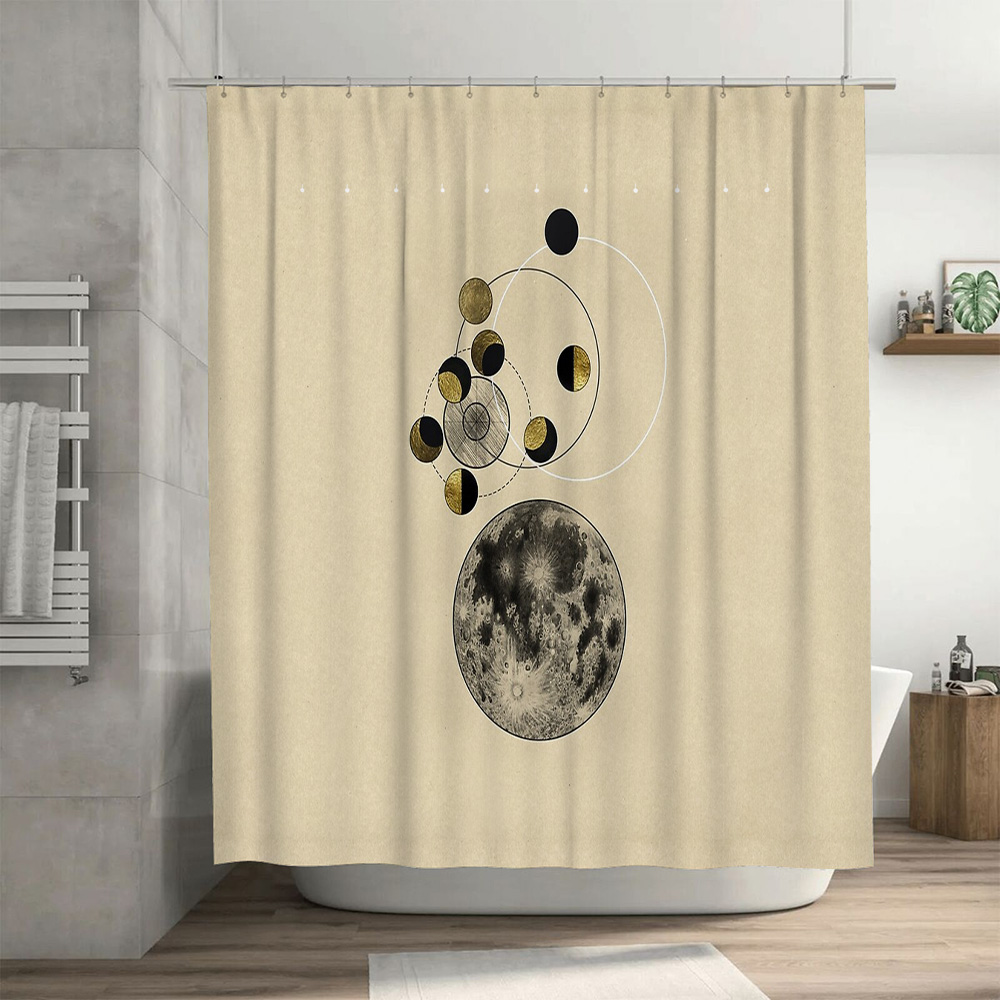 Moon Phase Shower Curtain Set  - Galaxy Home Textiles review and price